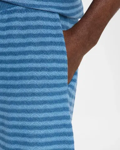 The Elder Statesman Men's Cotton and Linen Stripe Drawstring Shorts | Thumbnail 5