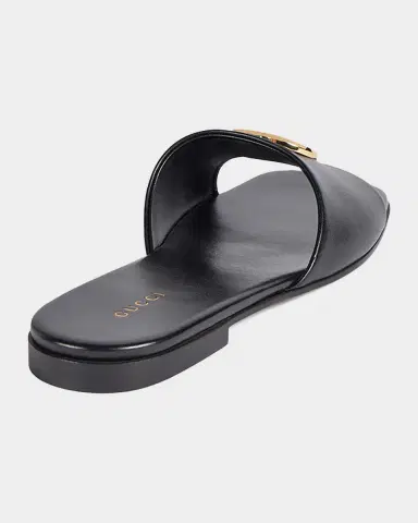 Gucci Marmont GG Leather Slide Sandals | Thumbnail 3 Gucci Marmont GG Leather Slide Sandals | Thumbnail 3