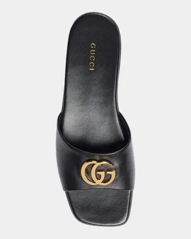 Gucci Marmont GG Leather Slide Sandals | Thumbnail 5 Gucci Marmont GG Leather Slide Sandals | Thumbnail 5