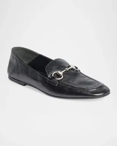 Gucci Jordaan Soft Leather Loafers with Horsebit | Thumbnail 2