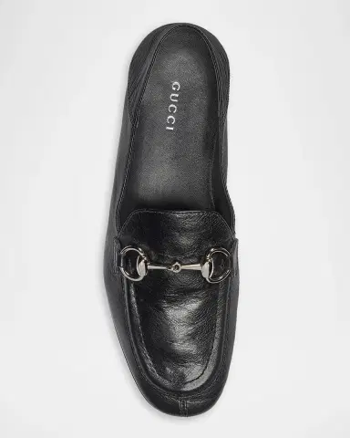 Gucci Jordaan Soft Leather Loafers with Horsebit | Thumbnail 4