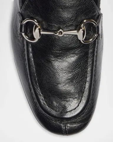 Gucci Jordaan Soft Leather Loafers with Horsebit | Thumbnail 5