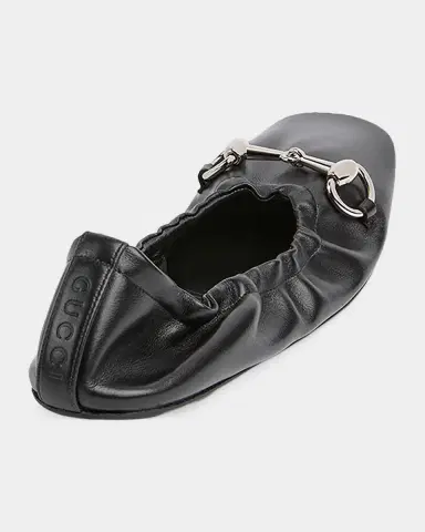 Gucci Prima Leather Ballerina Flats | Thumbnail 3 Gucci Prima Leather Ballerina Flats | Thumbnail 3