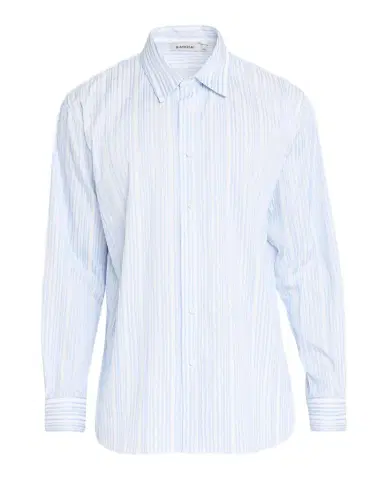 Simkhai Men's Tristan Polyester Stripe Button-Front Shirt | Thumbnail 1