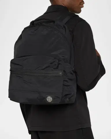 Stone Island Men's Nylon Compass-Label Backpack | Thumbnail 2 Stone Island Men's Nylon Compass-Label Backpack | Thumbnail 2
