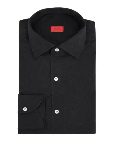 Isaia Men's Cotton and Linen Solid Dress Shirt | Thumbnail 1 Isaia Men's Cotton and Linen Solid Dress Shirt | Thumbnail 1