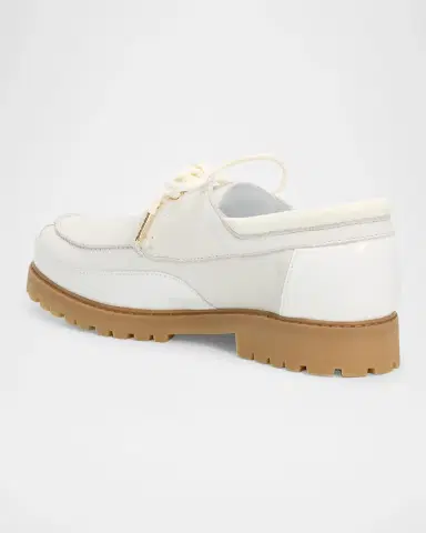 Casablanca Men's Hideki Leather Boat Shoes | Thumbnail 4