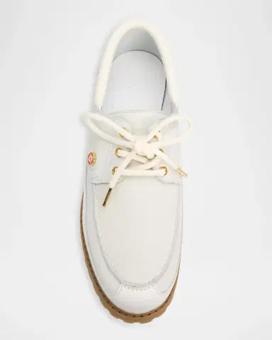 Casablanca Men's Hideki Leather Boat Shoes | Thumbnail 6