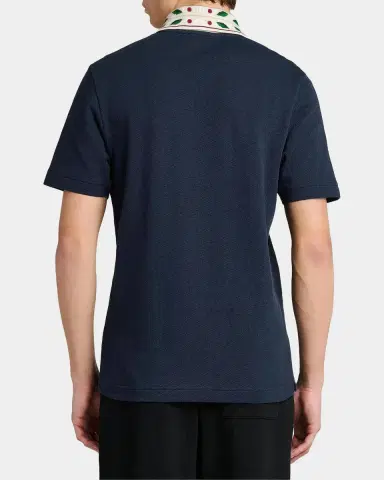 Casablanca Men's Laurel Cotton Pique Polo Shirt | Thumbnail 3