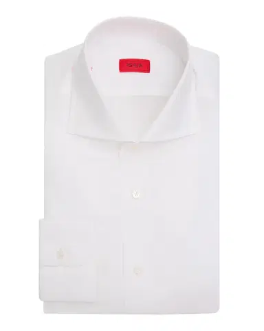 Isaia Men's Cotton and Linen Solid Dress Shirt | Thumbnail 3 Isaia Men's Cotton and Linen Solid Dress Shirt | Thumbnail 3
