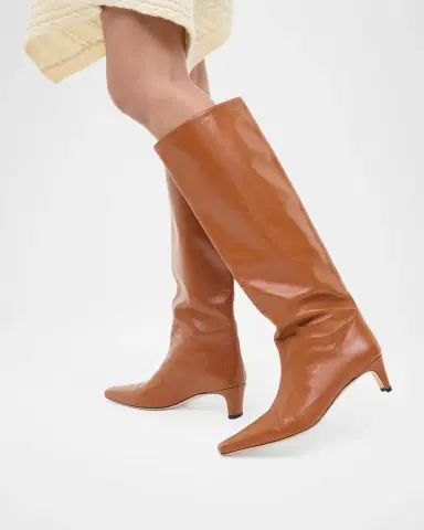 Staud Wally Leather Knee-High Boots | Thumbnail 3