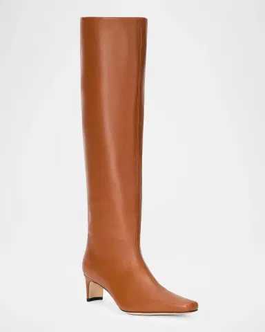 Staud Wally Leather Knee-High Boots | Thumbnail 4