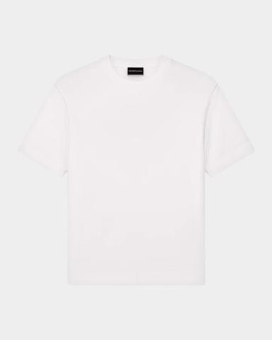 Emporio Armani Men's Cotton Jacquard T-Shirt | Thumbnail 1
