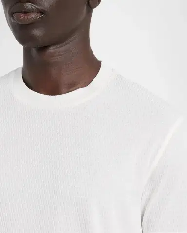 Emporio Armani Men's Cotton Jacquard T-Shirt | Thumbnail 5