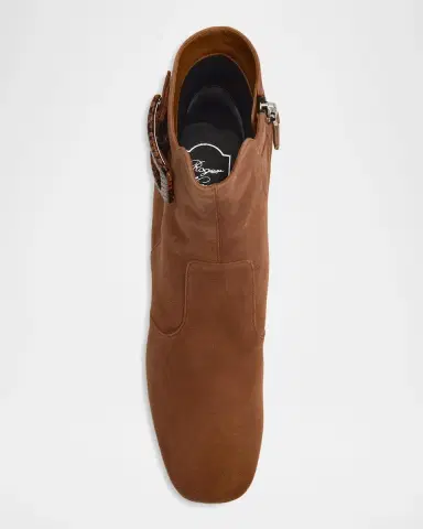 Roger Vivier Tres Vivier Polly 45MM Suede Booties | Thumbnail 6 Roger Vivier Tres Vivier Polly 45MM Suede Booties | Thumbnail 6