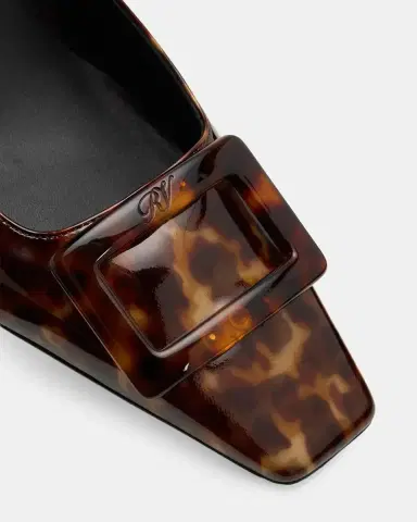 Roger Vivier Belle Vivier 45MM Tortoiseshell-Print Patent Leather Pumps | Thumbnail 3 Roger Vivier Belle Vivier 45MM Tortoiseshell-Print Patent Leather Pumps | Thumbnail 3