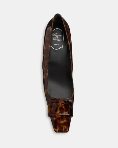 Roger Vivier Belle Vivier 45MM Tortoiseshell-Print Patent Leather Pumps | Thumbnail 4 Roger Vivier Belle Vivier 45MM Tortoiseshell-Print Patent Leather Pumps | Thumbnail 4