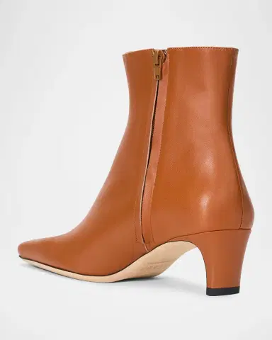 Staud Wally Leather Ankle Boots | Thumbnail 3