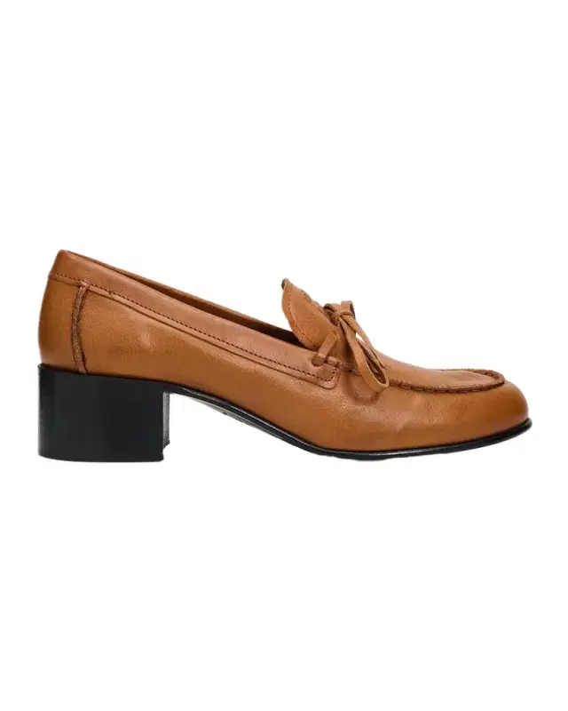 Miu Miu 40mm Leather Loafer Pumps