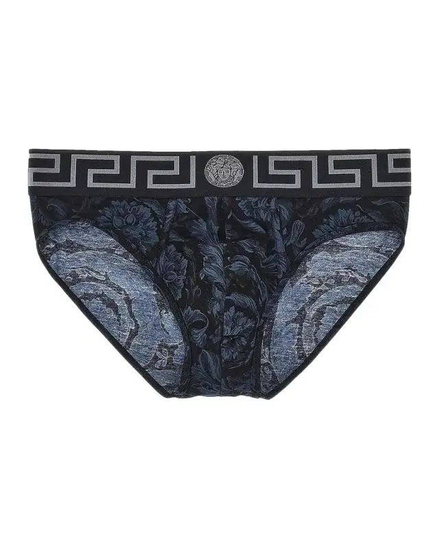 Versace All Over Baroque Print Brief