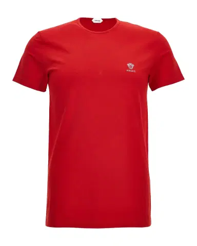 Versace Cotton Jersey Crewneck T-Shirt | Thumbnail 2 Versace Cotton Jersey Crewneck T-Shirt | Thumbnail 2