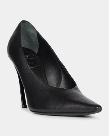 Roger Vivier Choc Decollette 100MM Leather Curved-Heel Pumps | Thumbnail 5 Roger Vivier Choc Decollette 100MM Leather Curved-Heel Pumps | Thumbnail 5