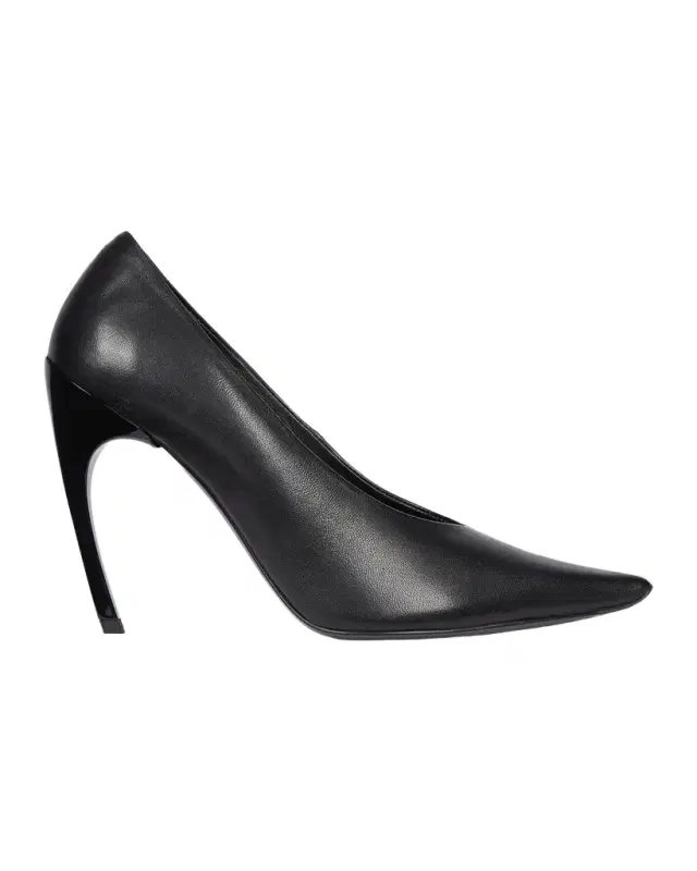 Roger Vivier Choc Decollette 100MM Leather Curved-Heel Pumps