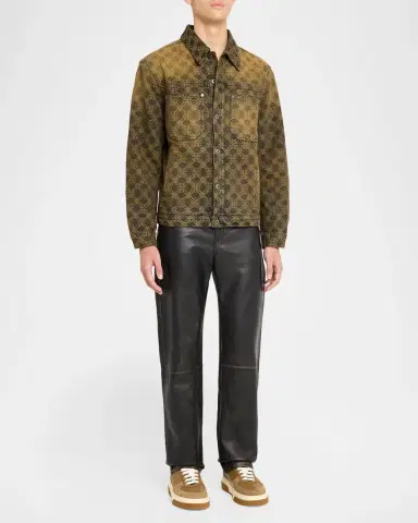 Off-White Arrow Monogram Denim Jacquard Skate Jacket | Thumbnail 2