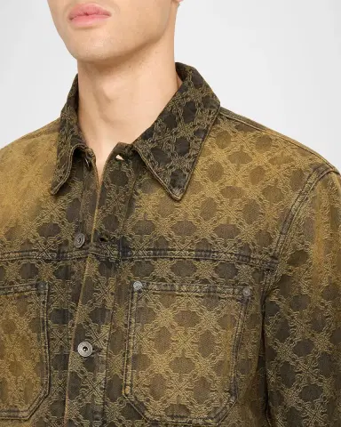 Off-White Arrow Monogram Denim Jacquard Skate Jacket | Thumbnail 5