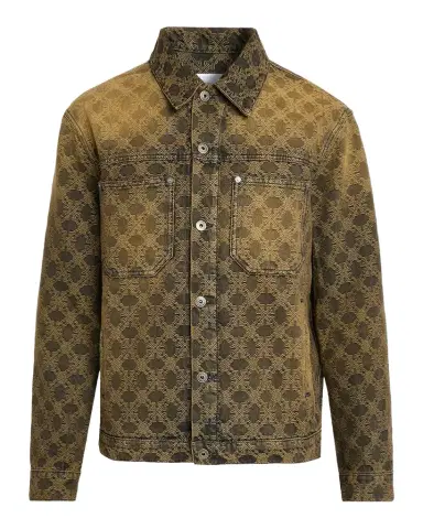 Off-White Arrow Monogram Denim Jacquard Skate Jacket | Thumbnail 1