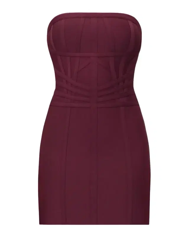Hervé Léger The Jannette Strapless Mini Dress