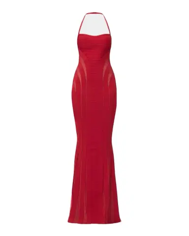 Hervé Léger The Katie Halter Bandage Gown | Thumbnail 1 Hervé Léger The Katie Halter Bandage Gown | Thumbnail 1