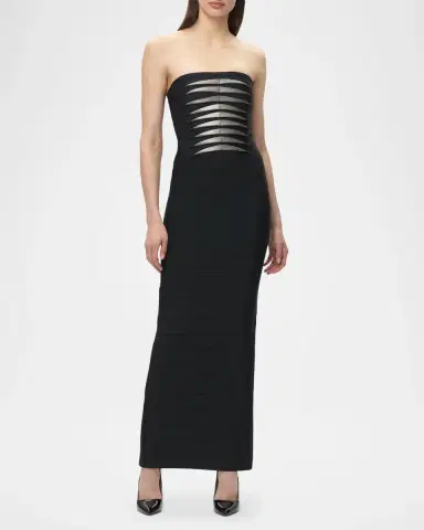 Hervé Léger The Metallic Strapless Bandage Gown | Thumbnail 2 Hervé Léger The Metallic Strapless Bandage Gown | Thumbnail 2