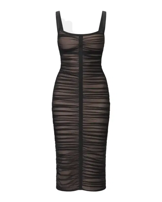Hervé Léger The Gloria Ruched Midi Dress