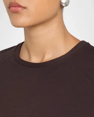 MAJESTIC FILATURES French Terry Crop Crewneck Sweatshirt | Thumbnail 5