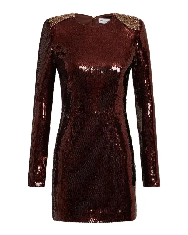 Glimmer Diamante-Embellished Sequin Mini Dress Glimmer Diamante-Embellished Sequin Mini Dress