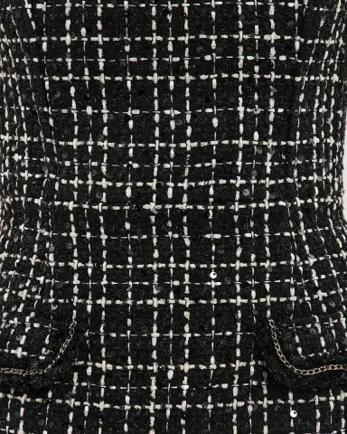 Rebecca Vallance Meringue Sequin Boucle Tweed Midi Dress | Thumbnail 7 Rebecca Vallance Meringue Sequin Boucle Tweed Midi Dress | Thumbnail 7