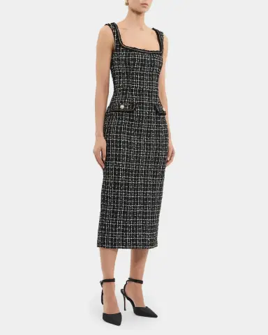 Rebecca Vallance Meringue Sequin Boucle Tweed Midi Dress | Thumbnail 8 Rebecca Vallance Meringue Sequin Boucle Tweed Midi Dress | Thumbnail 8