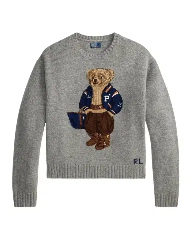 Polo Ralph Lauren Polo Bear Wool-Cashmere Sweater | Thumbnail 1 Polo Ralph Lauren Polo Bear Wool-Cashmere Sweater | Thumbnail 1