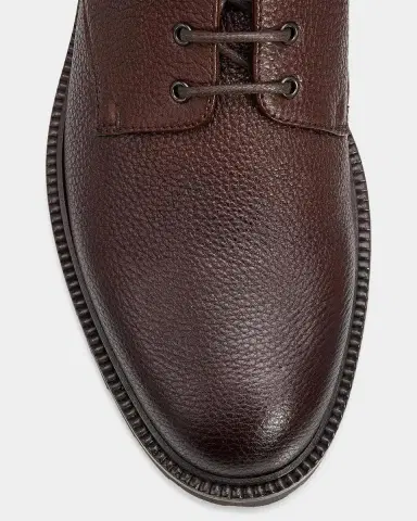 Brunello Cucinelli Men's Grained Leather Shearling-Lined Ankle Boots | Thumbnail 3