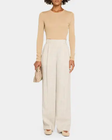 Neiman Marcus Superfine Cashmere Crewneck Sweater | Thumbnail 2 Neiman Marcus Superfine Cashmere Crewneck Sweater | Thumbnail 2