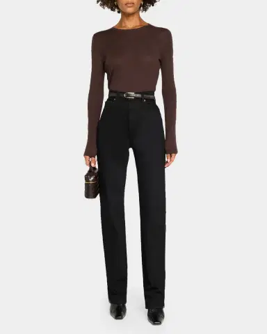 Neiman Marcus Superfine Cashmere Crewneck Sweater | Thumbnail 2 Neiman Marcus Superfine Cashmere Crewneck Sweater | Thumbnail 2
