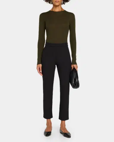 Neiman Marcus Superfine Cashmere Crewneck Sweater | Thumbnail 2 Neiman Marcus Superfine Cashmere Crewneck Sweater | Thumbnail 2