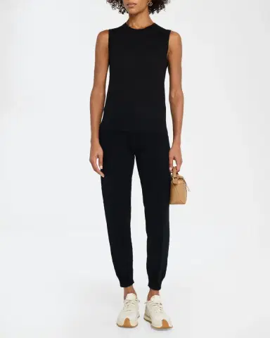 Neiman Marcus Superfine Cashmere Crewneck Shell | Thumbnail 2 Neiman Marcus Superfine Cashmere Crewneck Shell | Thumbnail 2