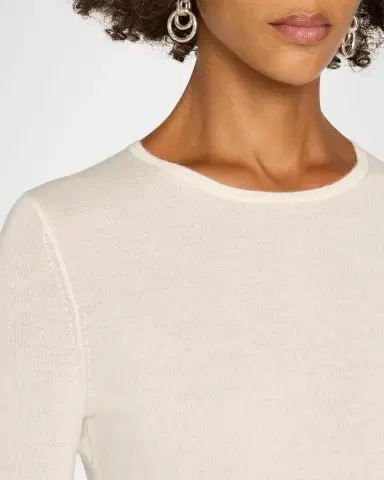 Neiman Marcus Superfine Cashmere Crewneck Sweater | Thumbnail 5 Neiman Marcus Superfine Cashmere Crewneck Sweater | Thumbnail 5