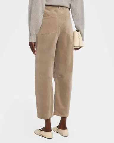 Eileen Fisher Cropped Barrel-Leg Corduroy Pants | Thumbnail 3 Eileen Fisher Cropped Barrel-Leg Corduroy Pants | Thumbnail 3
