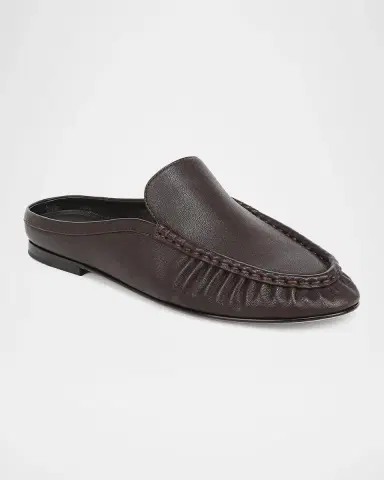 Vince Tevin Leather Loafer Mules | Thumbnail 2