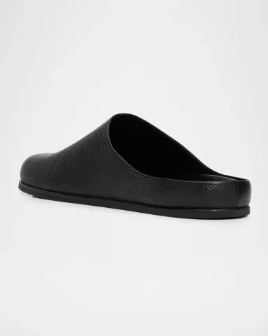 Vince Leo Grained Leather Clogs | Thumbnail 4