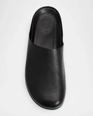 Vince Leo Grained Leather Clogs | Thumbnail 6