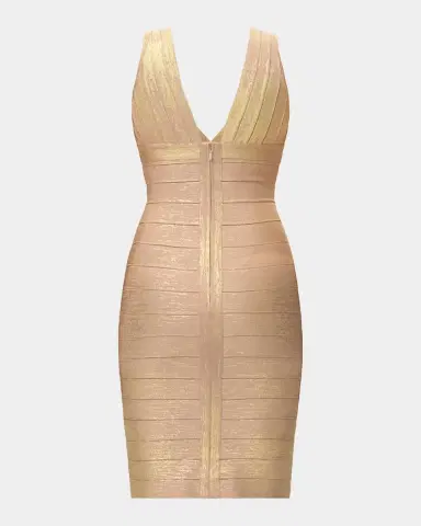 Hervé Léger The Metallic Bandage Mini Dress | Thumbnail 6 Hervé Léger The Metallic Bandage Mini Dress | Thumbnail 6